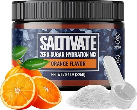 Saltivate Electrolyte Powder 45 Servings Bulk Pack No Sugar 2500mg Electrolyt...