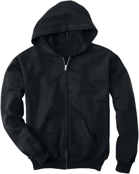 Hanes P480 EcoSmart Youth Full-Zip Hooded Sweatshirt