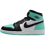 *NEW* Unisex Youth NIKE AIR JORDAN 1 RETRO (GS) WHITE/GREEN GLOW  (FD1437 130)