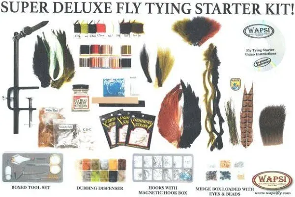 wapsi Super Deluxe Fly Tying Starter Kit