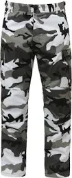 Black Night Military BDU Cargo Bottoms Fatigue  Camo Pants Large Rothco 3843 NWT