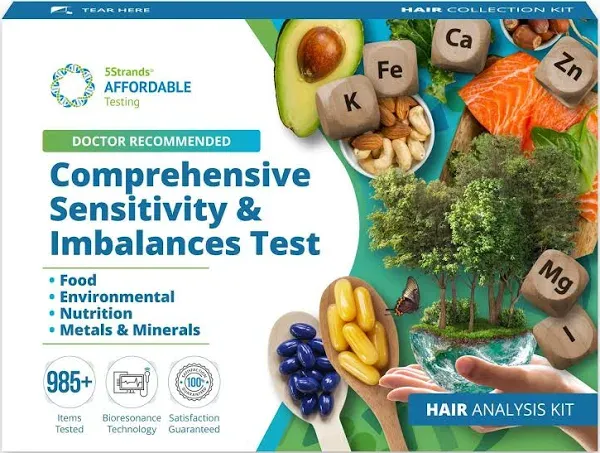 5Strands Food & Environmental Intolerances Deficiency Test 998 Items Tested