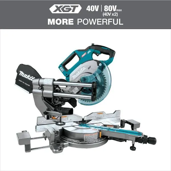 Makita GSL02Z 40V Max XGT Brushless Cordless 8-1/2" Dual-Bevel