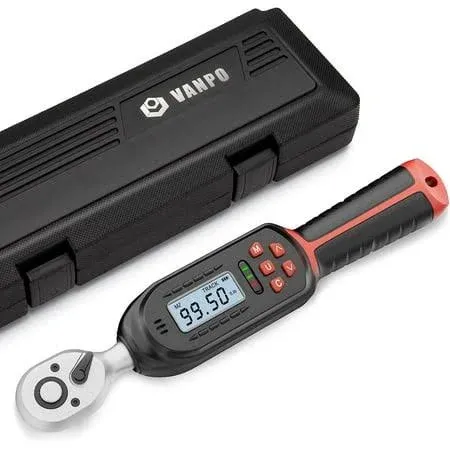 VANPO Digital Torque Wrench 3/8 Inch drive