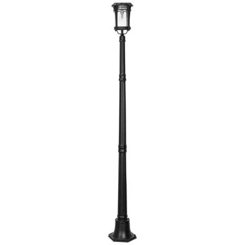 Aurora Bulb 72 3/4" High Black LED Outdoor Solar Post Light