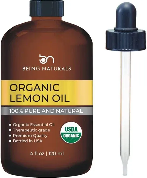 Being Naturals Organic Lemon Essential Oil