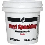 DAP 12130 Vinyl Spackling Rtu Hp Raw Building Material, 1/2 Pint, White