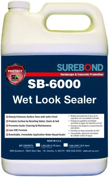 SEK Surebond SB-6000 Wet Look Sealer Water-Based SB-6000-G