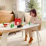 Tiny Land Wooden Train Set for Children 39 Pcs