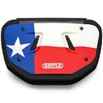 Battle Texas Flag Chrome Football Back Plate - Youth