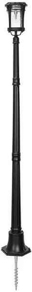 Gama Sonic Aurora Bulb Post Lamp with EZ Anchor