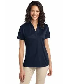 Port Authority - Ladies Silk Touch Performance Polo Shirt. L540 - Small - Black