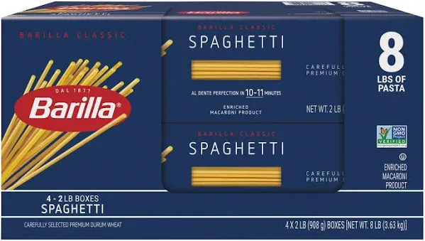 Barilla Thin Spaghetti Pasta, 1 lb Box, 20/Case