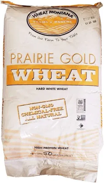 50-Pound Wheat Montana Prairie Gold Hard Wheat Berries