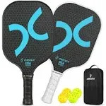 Pickleball Paddle, Carbon Fiber Pickleball Paddle Set, Lightweight Pickle Ball P