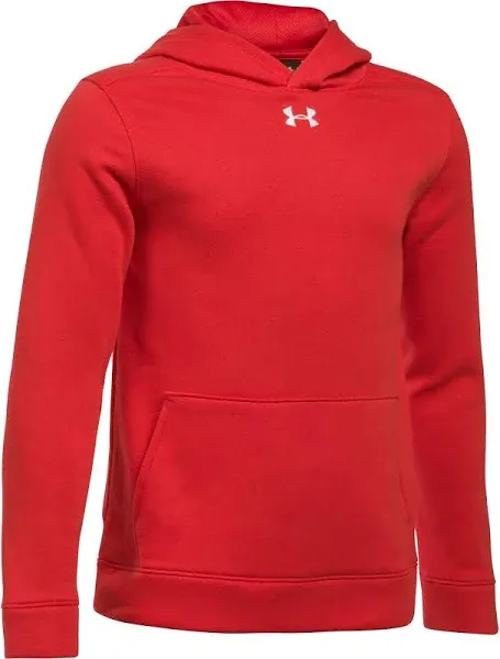 Under Armour Hustle Pullover Hoodie Size Youth Large - Heather Grey