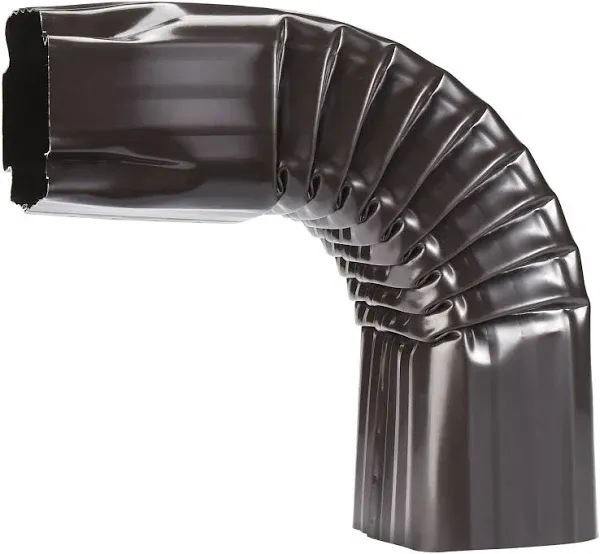 Gutter Downspout Elbow Style A 2&#034; x 3&#034; 90° (Style A ，Brown