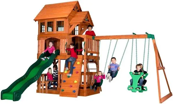 Liberty II Cedar Wooden Swing Set (Box of 4)