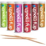 Xero Picks Dry Mouth - Infused Flavored Toothpicks for Long Lasting Fresh Breath & Dry Mouth Prevention (Variety 6 Pack)