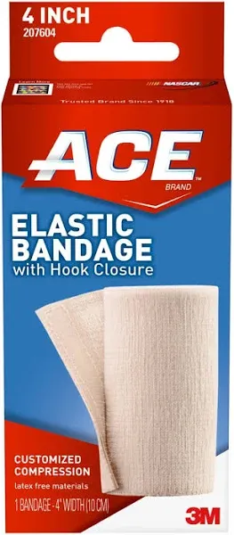 ACE Elastic Bandage, with Hook Closure, 3 Inch Width