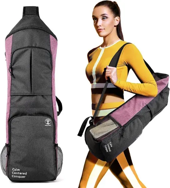 WARRIOR2 Yoga Mat Holder Yoga Backpack Fits Thick Mat