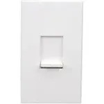 Lutron NTSTV-DV-WH Nova T 0-10V Dimmer Slide Single-Pole, White