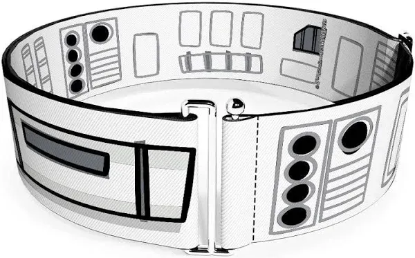 Buckle-Down Belt Women's Cinch Star Wars Stormtroopers Utility Belt Bounding White Black Available In Adjustable Sizes