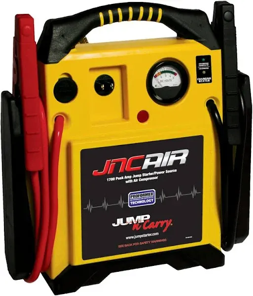 Clore Automotive Jump-N-Carry JNCAIR 1700 Peak Amp Jump Starter with Air Comp...