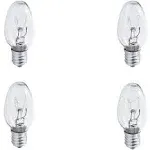 4Pk - Philips 4W 120V C7 E12 Night Light Bulb Clear Incandescent Light Bulb