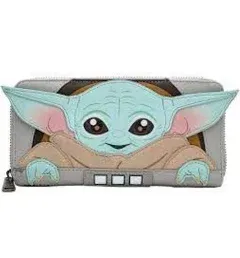 Loungefly Baby Grogu Star Wars The Mandalorian Zipper Wallet