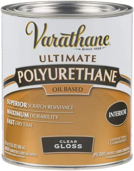 Varathane 1 Quart Oil-Based Clear Semi-Gloss Polyurethane