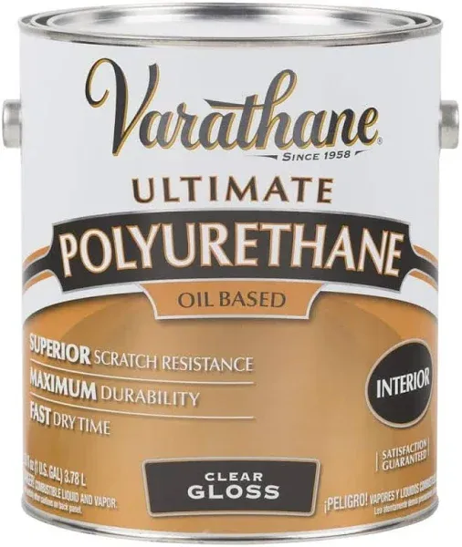 Rust-Oleum 6041H Oil-Based Ultimate Polyurethane, Quart, Semi-Gloss Finish, 32 Fl Oz