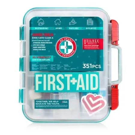 351 piece Emergency First Aid Kit Home Workplace Survival OSHA ANSI