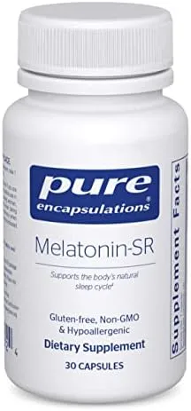 Melatonin-SR Pure Encapsulations<wbr/>, Gluten-free, Non-gmo, Hypoallergenic