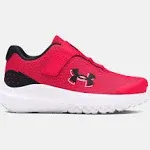 Under Armour Boy's Infant Surge 4 AC Running Shoes Red/Black