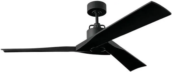 "Visual Comfort Fan 52'Ceiling Fan in Midnight Black - 3ALMSM52MBK"