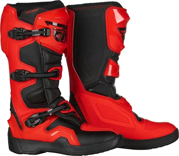 Fly Racing Maverik Boots Red/Black Sz 07