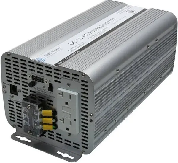 AIMS Power 3600 Watt Modified Sine Power Inverter 12Volt DC to 120 Volt AC ETL Certified to UL 458 with GFCI Outlets and AC Terminal Block