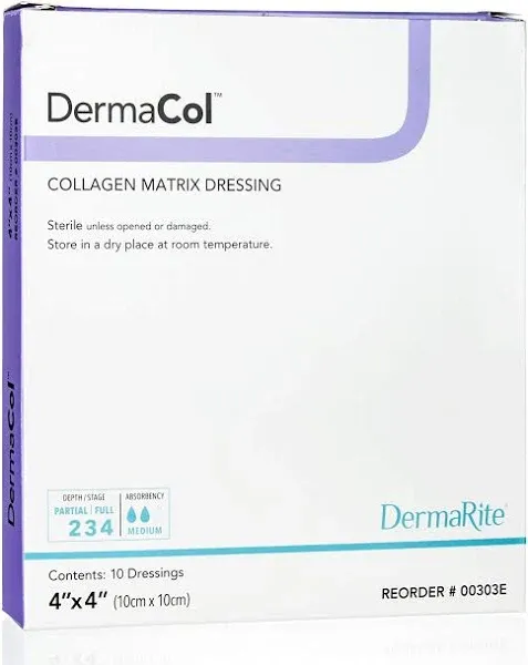 DermaRite 00303E Dermacol Collagen Matrix Dressing