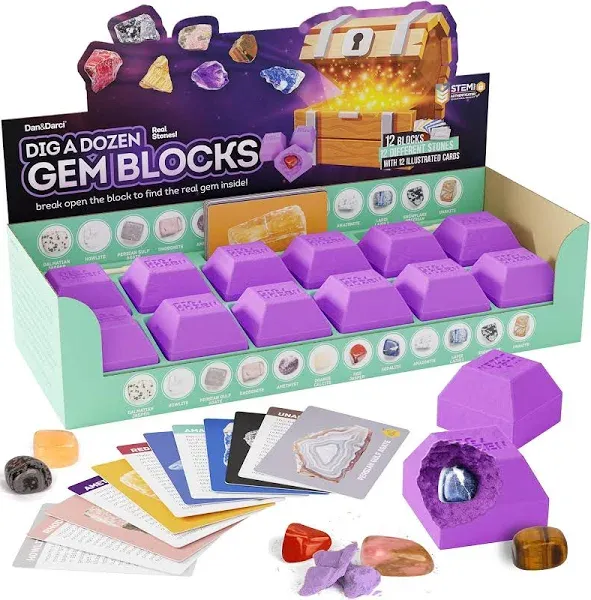 Dan&Darci Dig a Dozen Gem Blocks