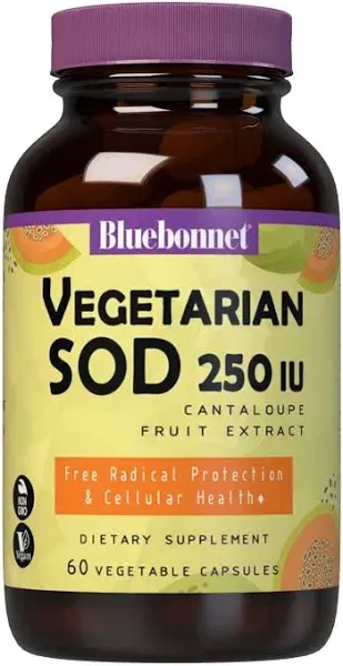 Bluebonnet, Super Fruit, Vegetarian Sod, Cantaloupe Fruit Extract, 250 iu, 60 Vegetarian Capsules