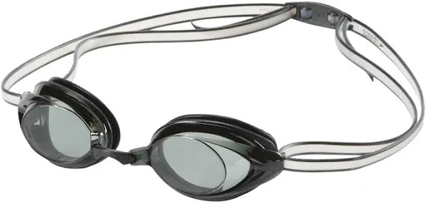 Jr Speedo Competitive Vanquisher 2.0 Swimming Goggles Racing Smoke Black Goggles