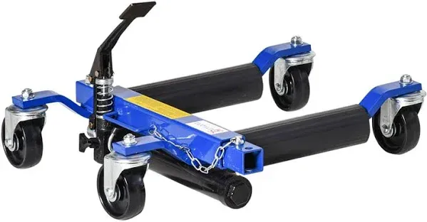 DURHAND Hydraulic Wheel Dolly Tire Jack with Ratcheting Foot Pedal for Vehicl...