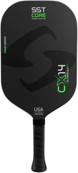 Gearbox CX14E Ultimate Power Elongated Pickleball Paddle, Green, 3 15/16''