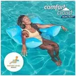 Swimways Comfort Cloud Sling Seat Pool Chair with Fast Inflation & Arm Support, Inflatable Pool Floats for Adults