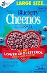 Cheerios Cereal, Blueberry, Large Size - 14.2 oz