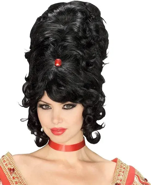 Black Beehive Wig