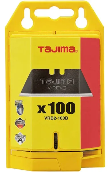 Tajima VRB2-100B V-REX II Tempered Steel Utility Knife Blades