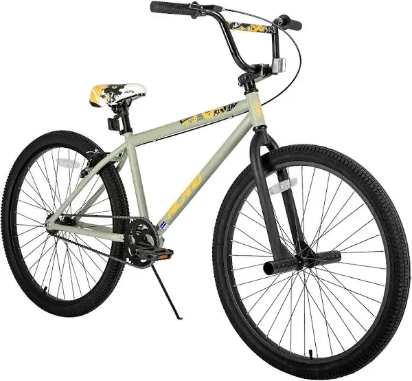 Hiland 24 26 inch BMX Bike for for Teen Bike and Adult Bikes, Beginner-Level BMX to Advanced Riders with 2 Pegs, Bicycles for Men and Women,