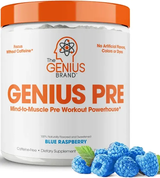 The Genius Brand Genius Pre Workout Caffeine-Free